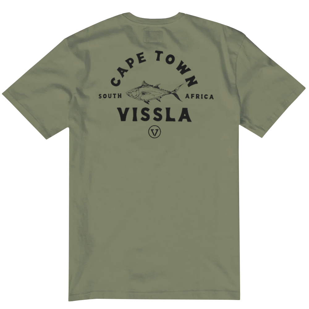 Vissla Mens Cape Town Tuna Ss Tee Sage