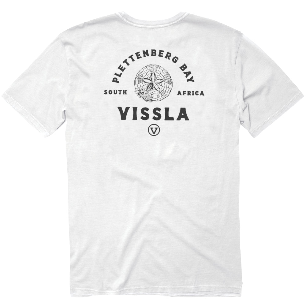 Vissla Mens Plett Pansy Ss Tee White
