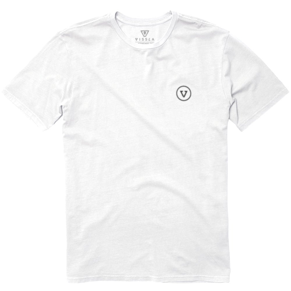Vissla Mens Plett Pansy Ss Tee White