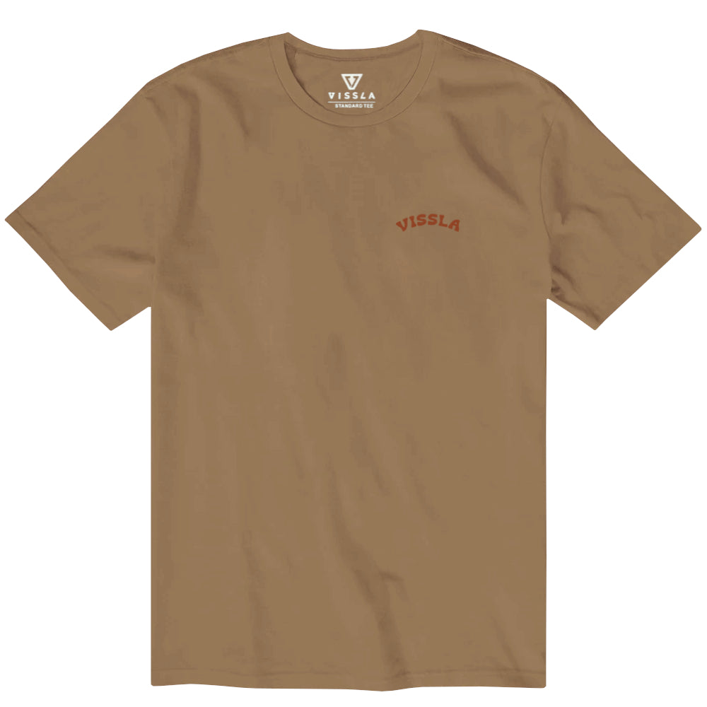 Vissla Mens Cape Town Innovators Ss Tee Dark Khaki