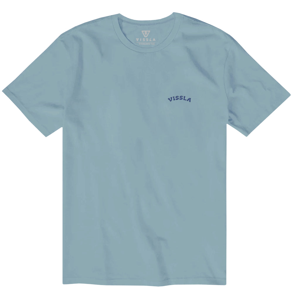Vissla Mens Hermanus Innovators Ss Tee Stone Blue