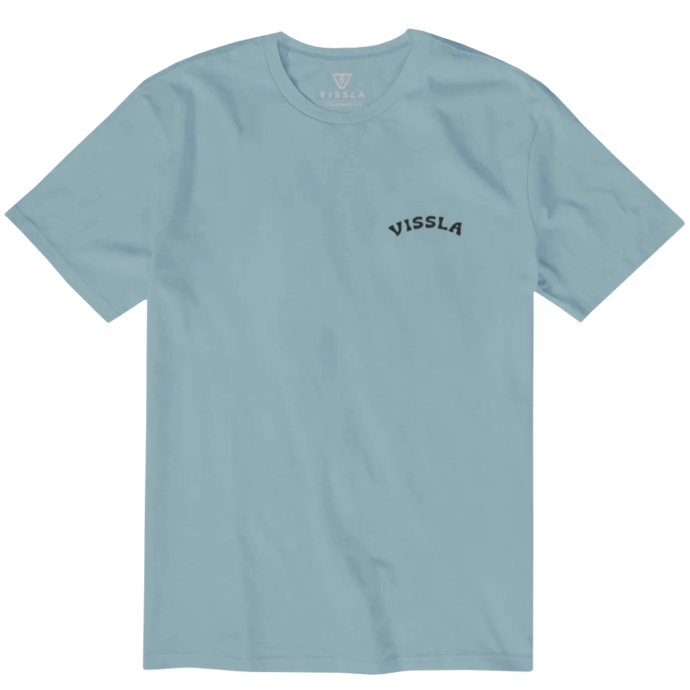 Vissla Mens Jbay Innovators Ss Tee Stone Blue