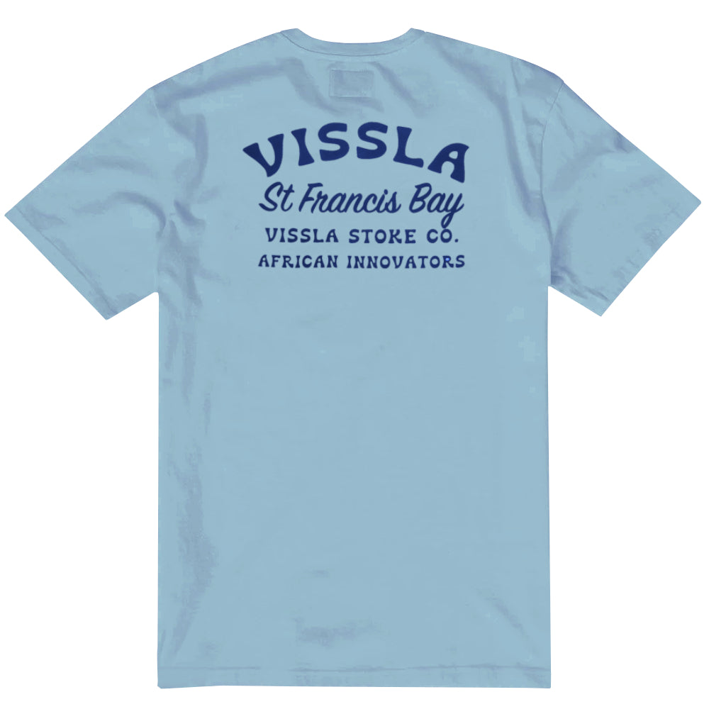 Vissla Mens St Francis Innovators Ss Tee Stone Blu