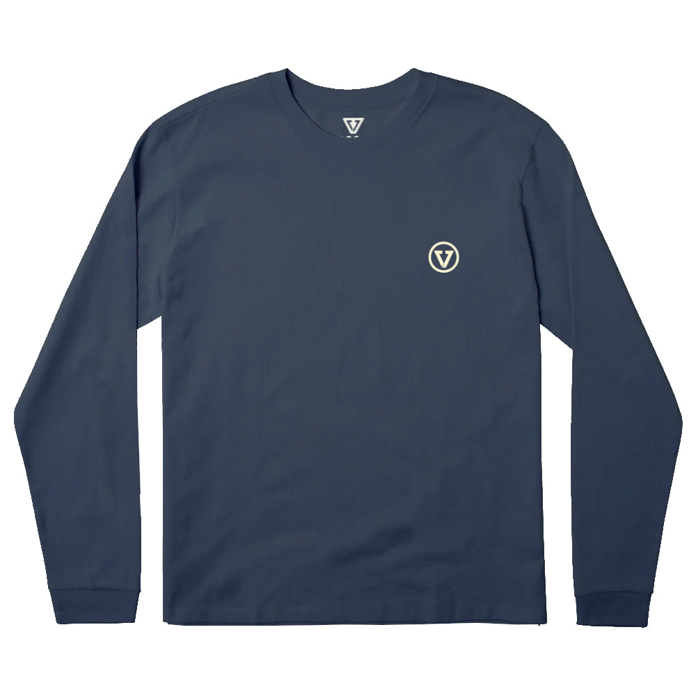 Vissla Mens Jbay Tuna Ls Tee Dark Denim