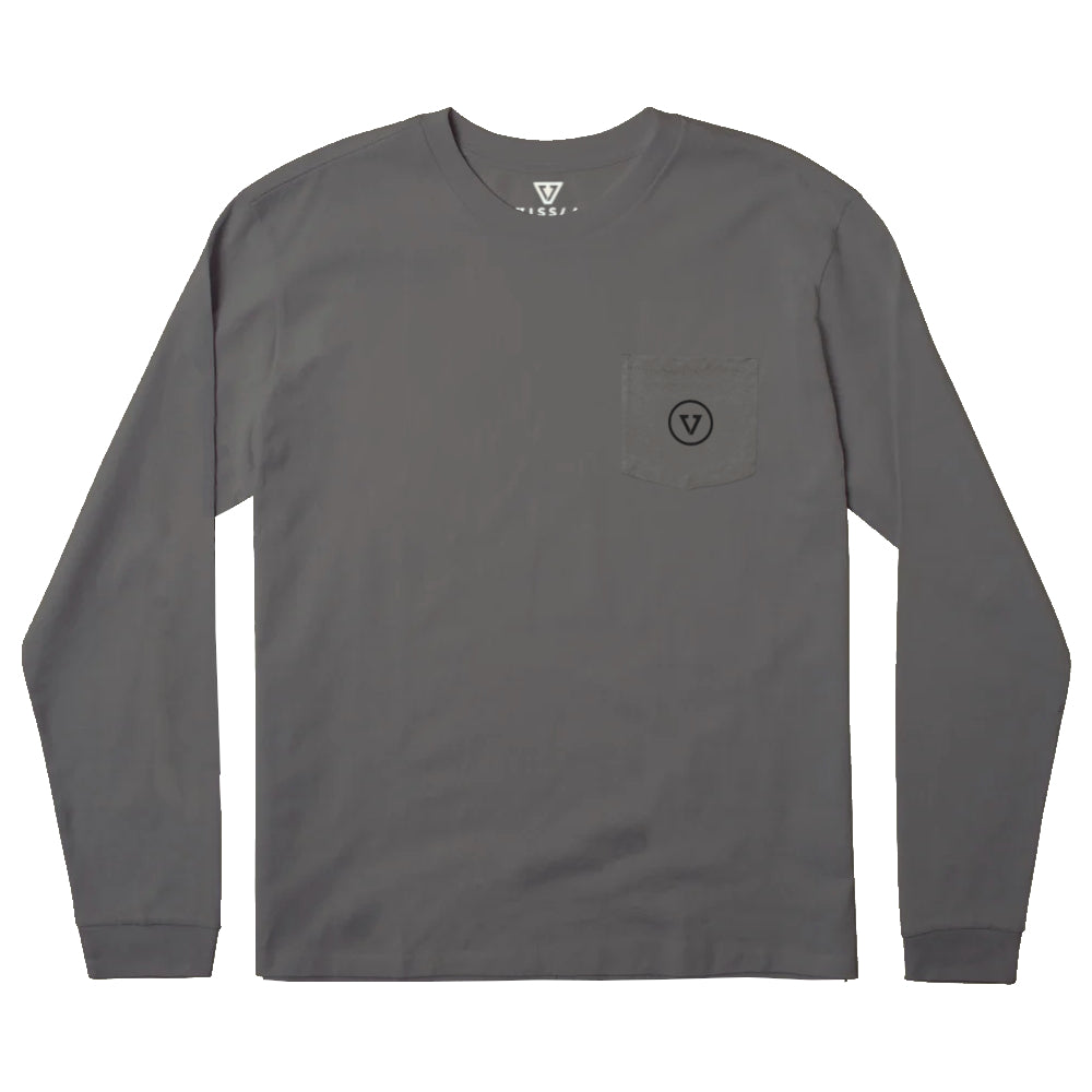 Vissla Mens Plett Pansy Ls Tee Graphite
