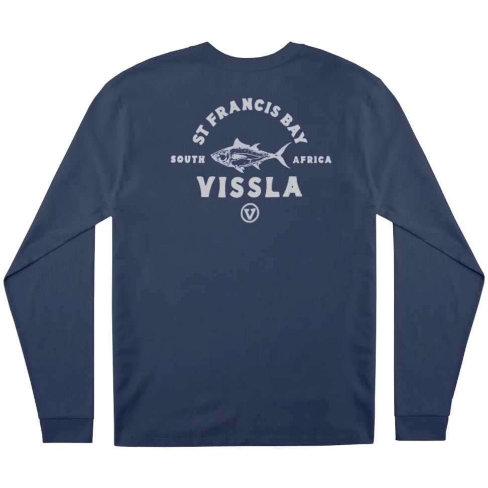 Vissla Mens St Francis Tuna Ls Tee Dark Denim
