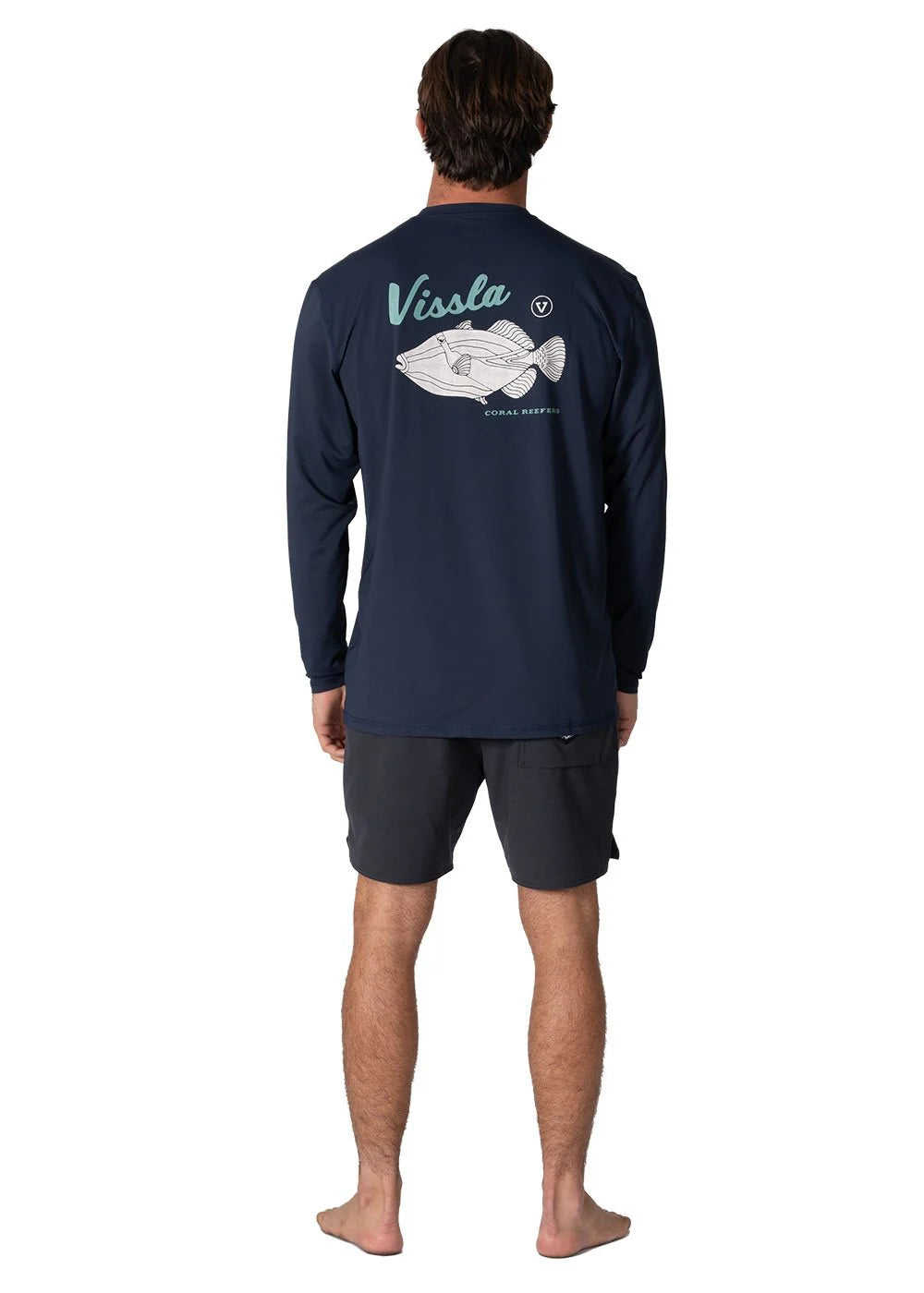 Vissla Mens Pro Comp Ls Lycra Dark Naval