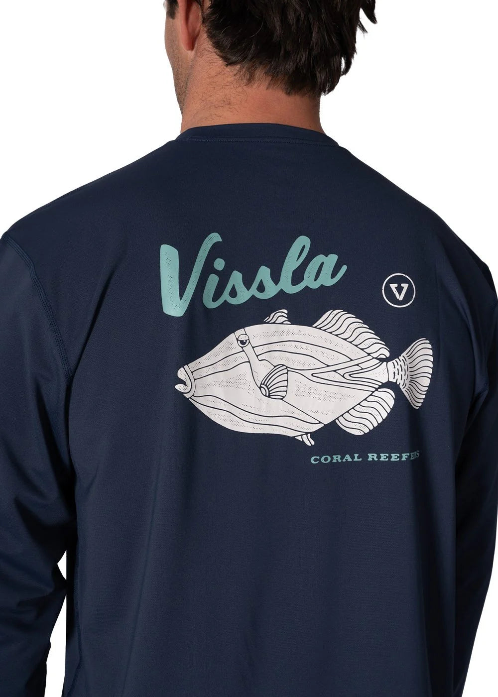 Vissla Mens Pro Comp Ls Lycra Dark Naval