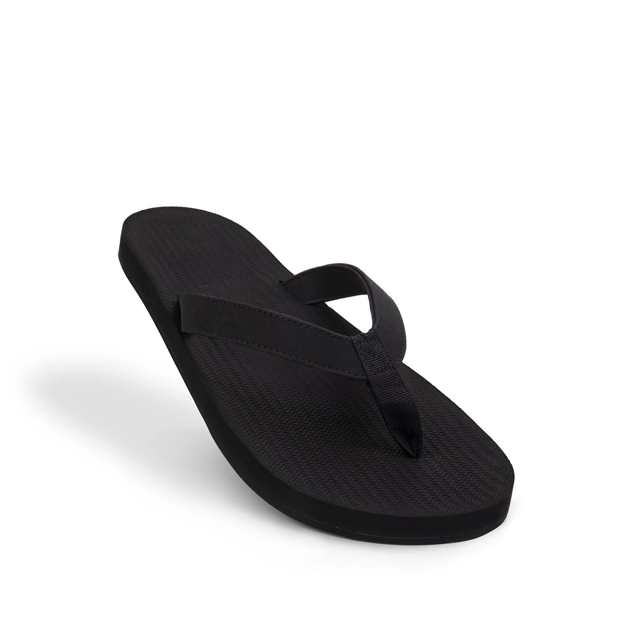 Indosole Mens Flip Flop Sandal Black