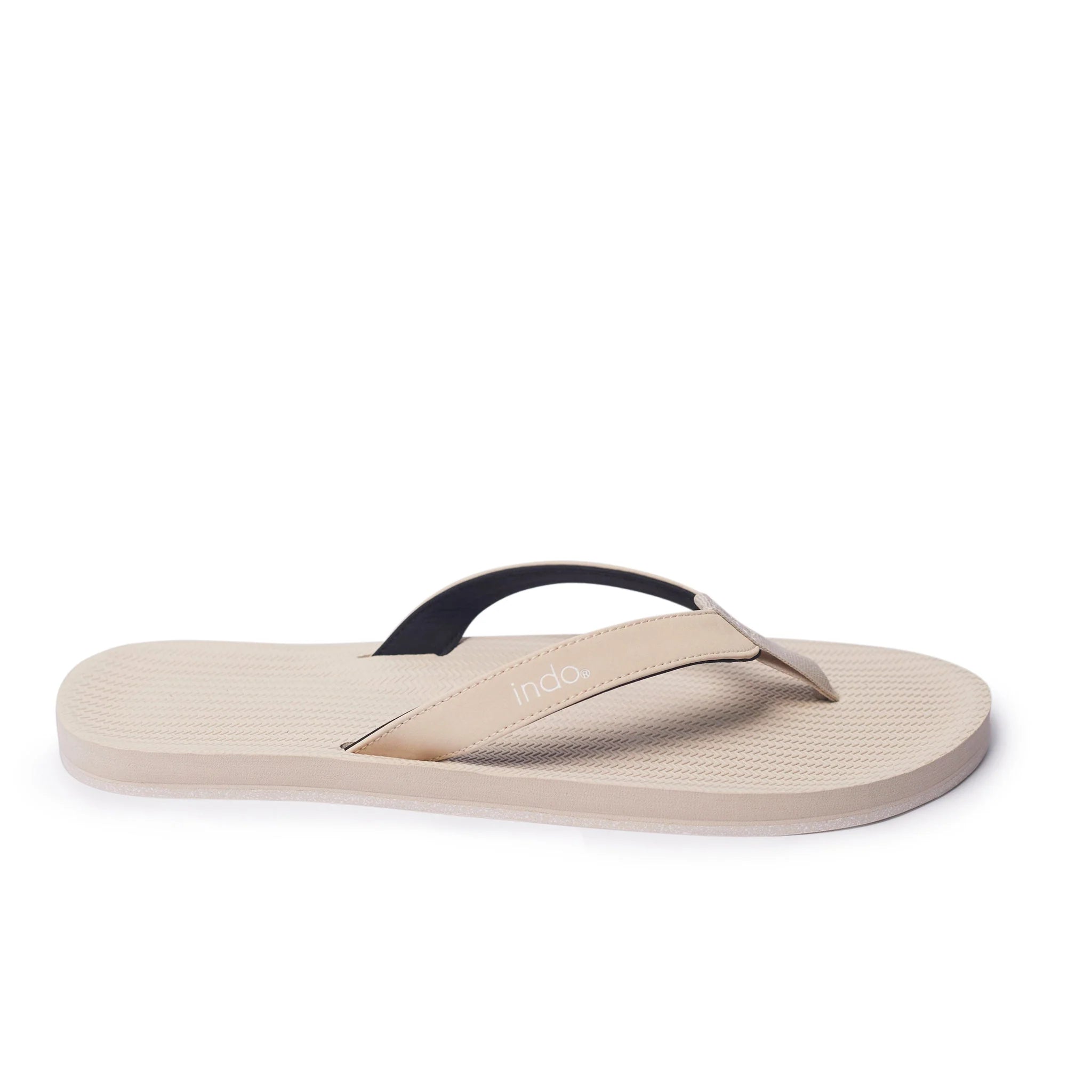 Indosole Mens Flip Flop Sandal Sea Salt