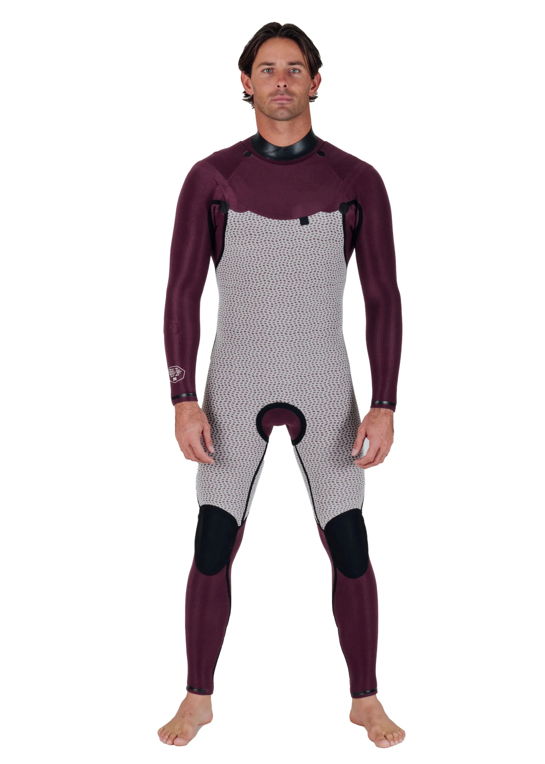Vissla Mens New Seas 4-3 U-Zip Wetsuit Black 2