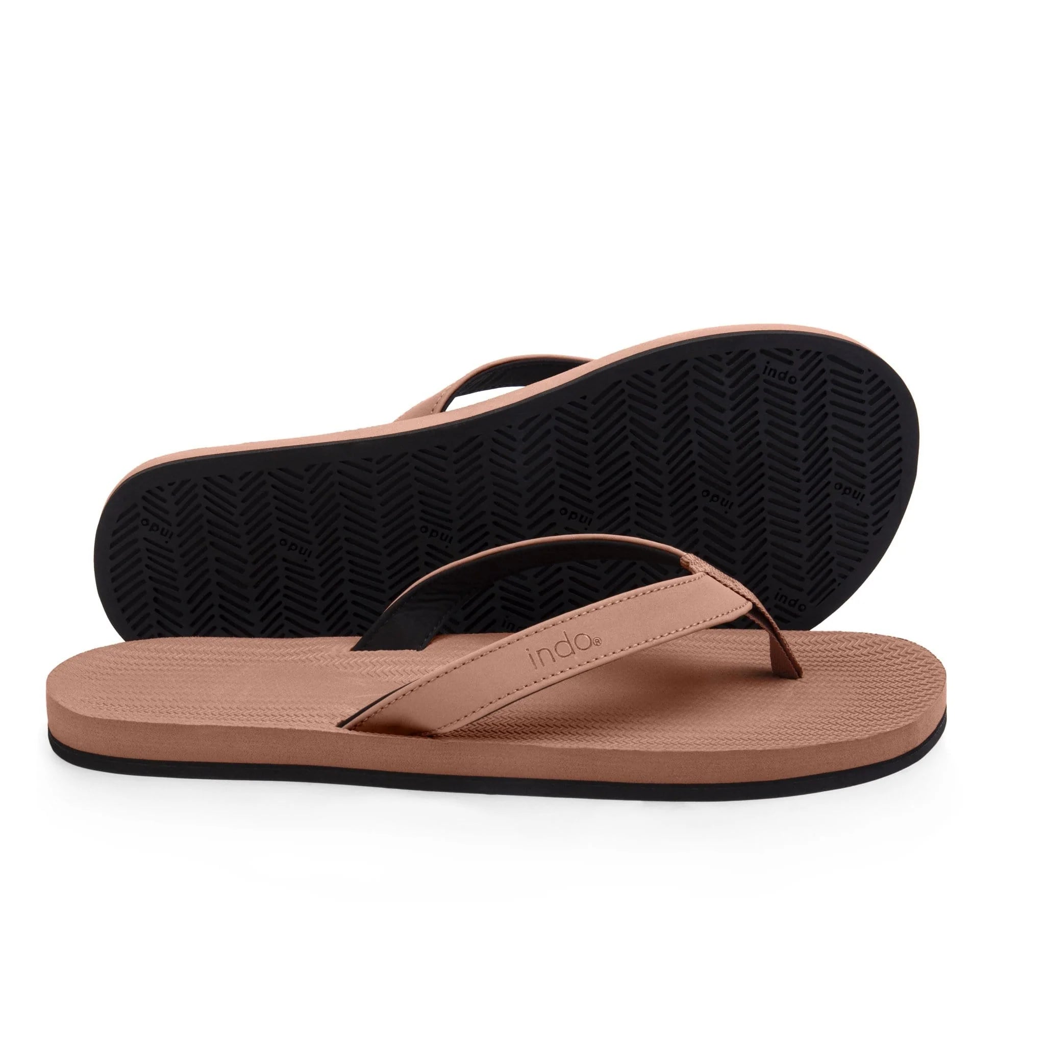 Indosole Mens Flip Flop Sandal Rust