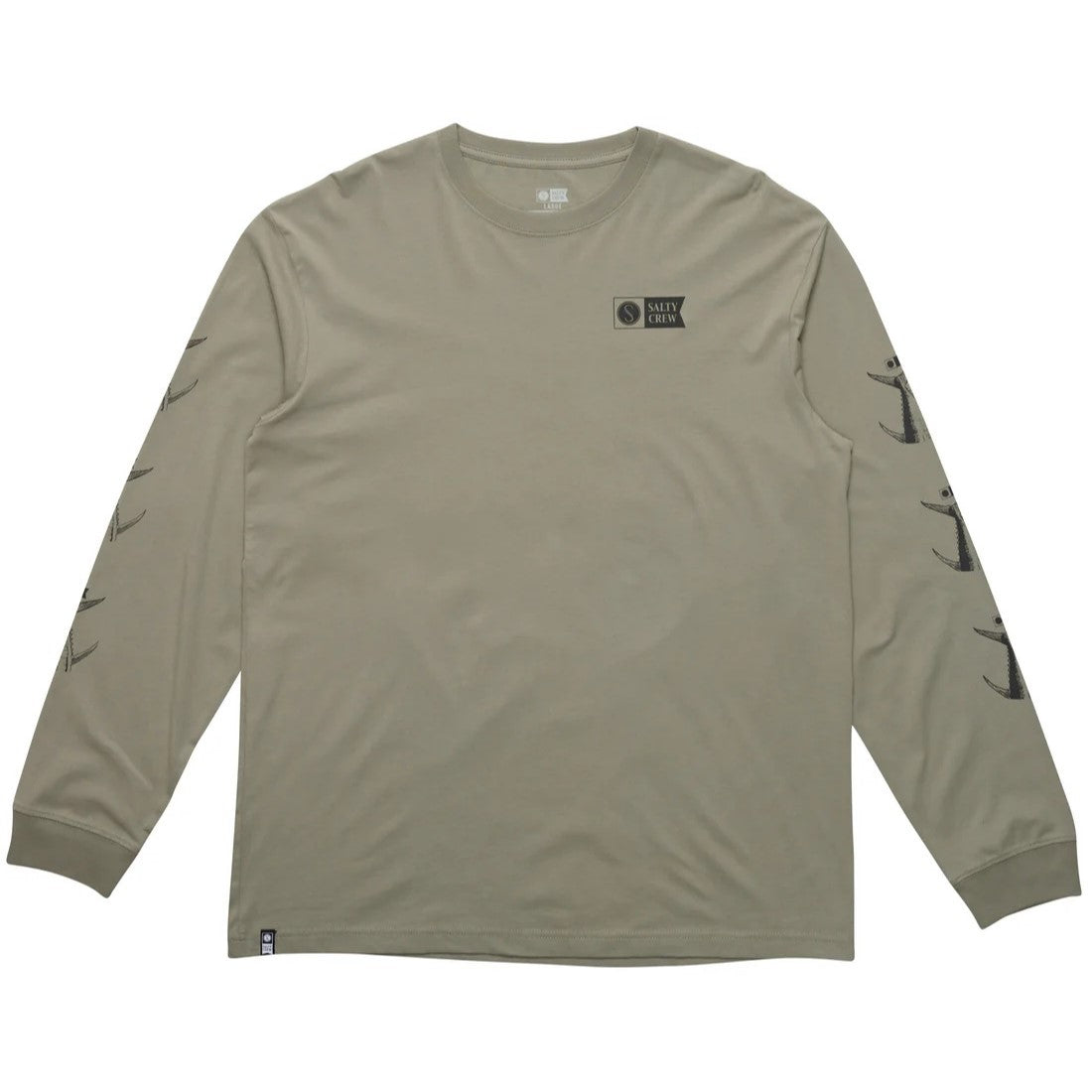 Salty Crew Mens Tailgate Classic Ls Tee Kelp Green