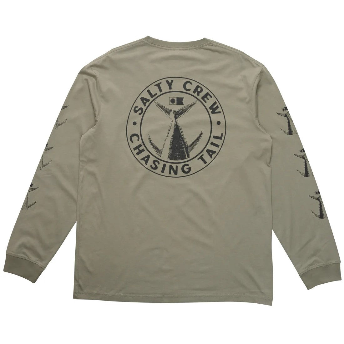 Salty Crew Mens Tailgate Classic Ls Tee Kelp Green