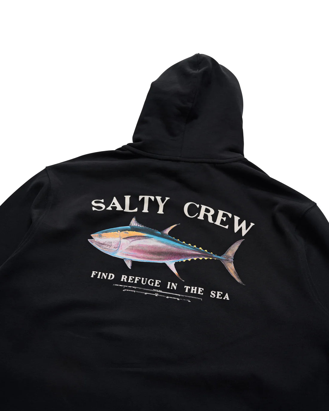 Salty Crew Mens Big Blue Fleece Lined ZIP Thru Blk