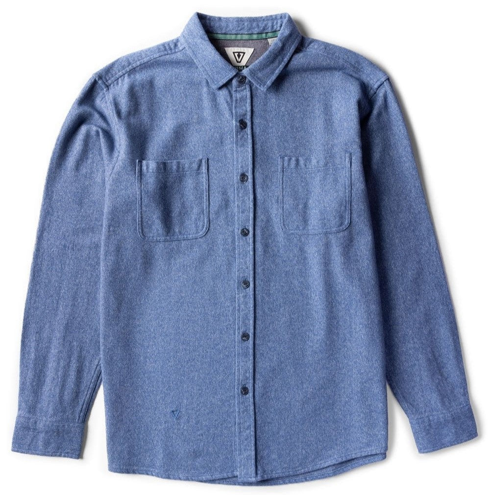 Vissla Mens Shaper Eco Ls Flannel Sea Water