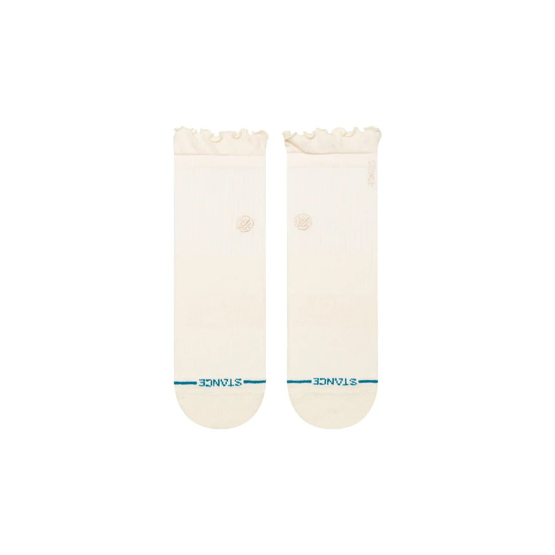 Stance Womens Ruffle Quarter Socks Canvas