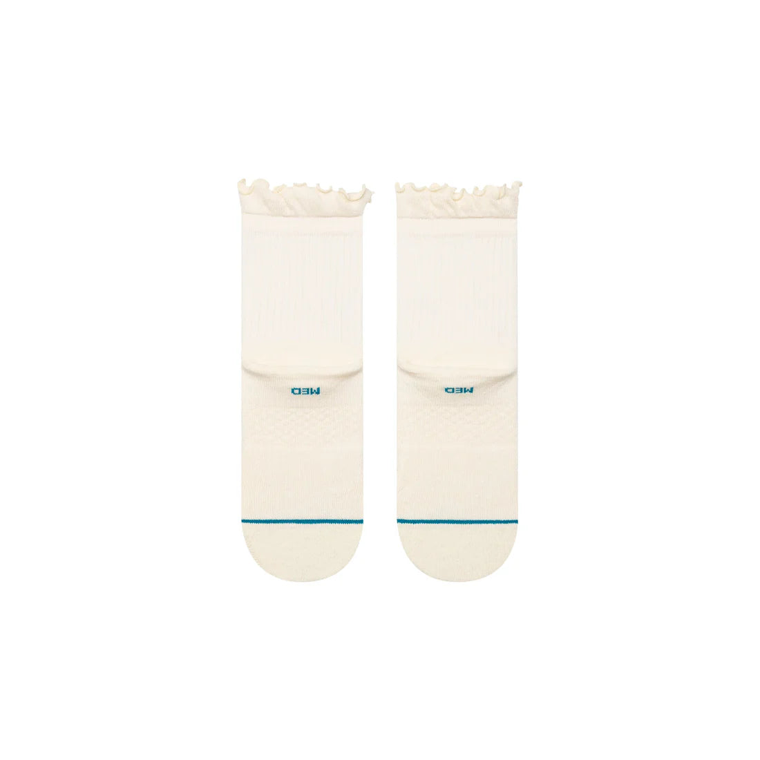 Stance Womens Ruffle Quarter Socks Canvas