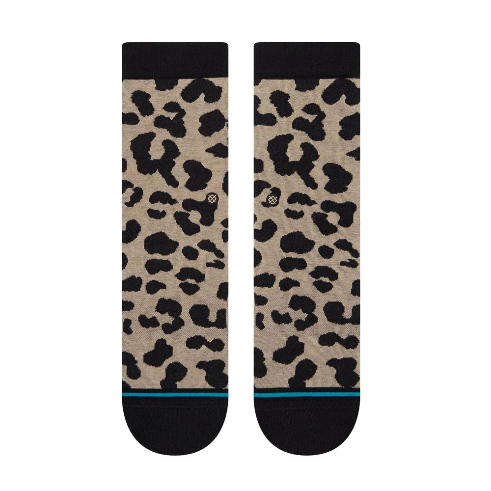 Stance Womens Show Some Skin Crew Socks Taupe
