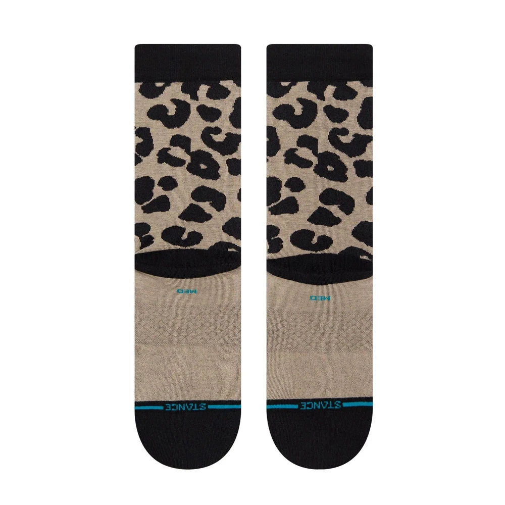 Stance Womens Show Some Skin Crew Socks Taupe