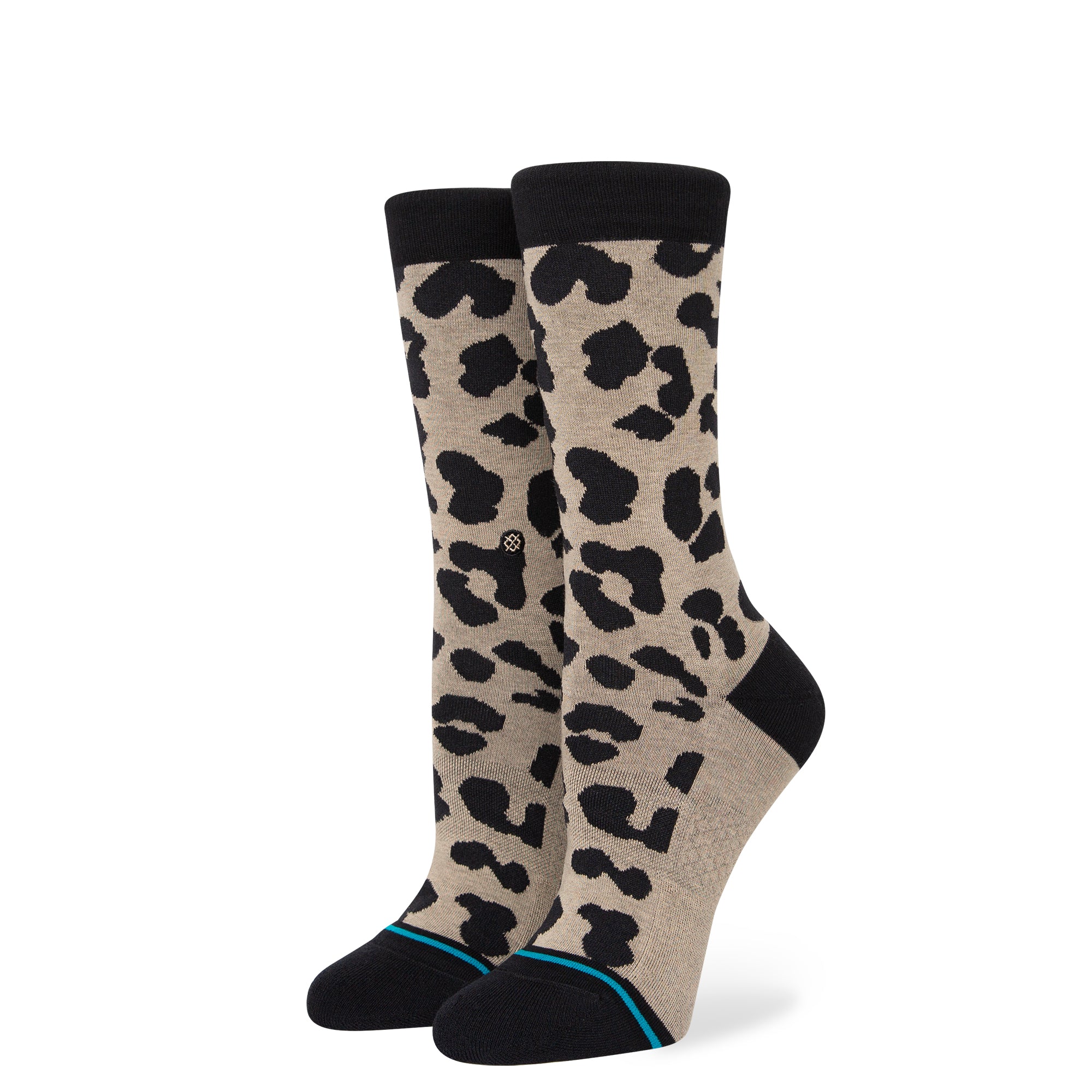 Stance Womens Show Some Skin Crew Socks Taupe