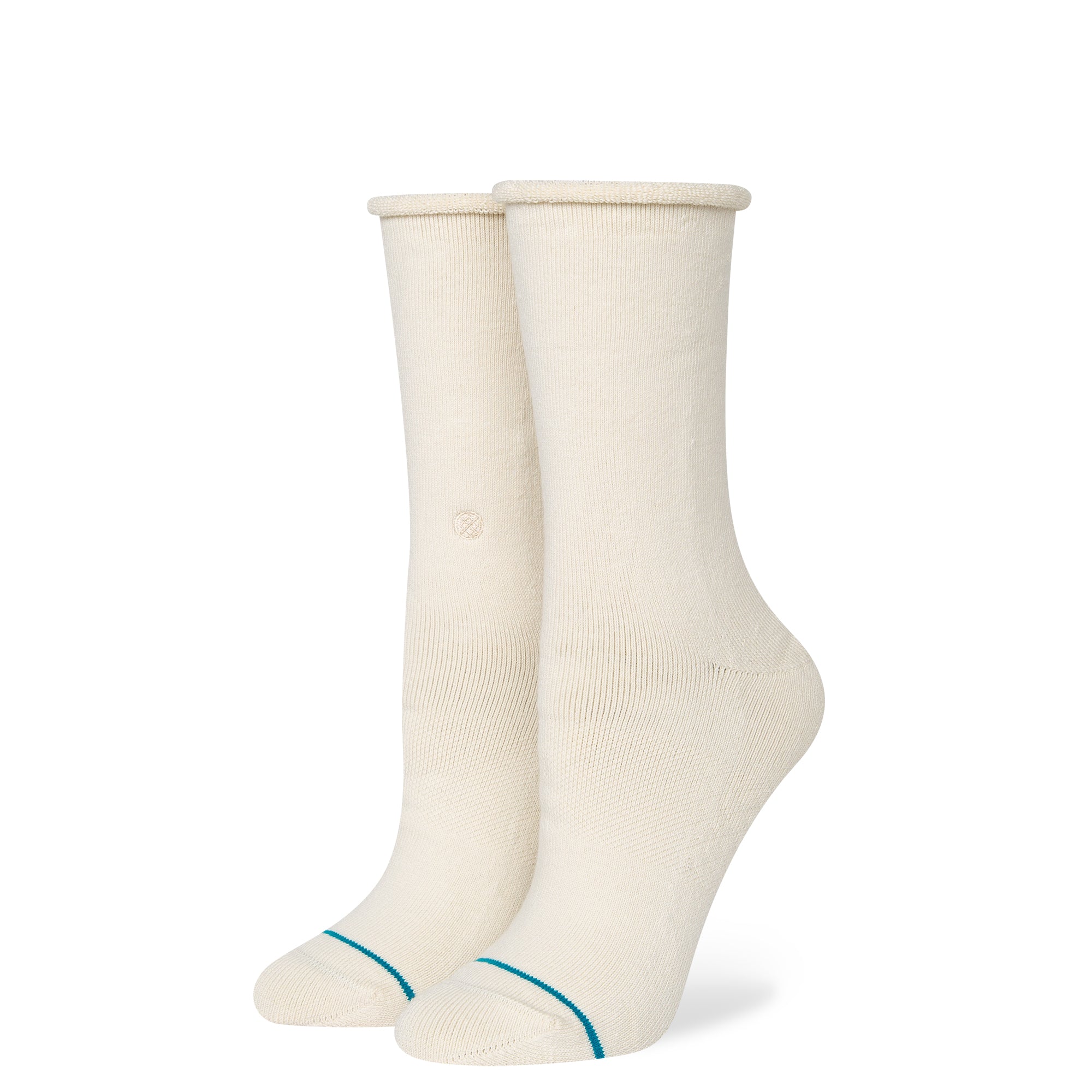 Stance Womens Thicc Crew Socks Off White