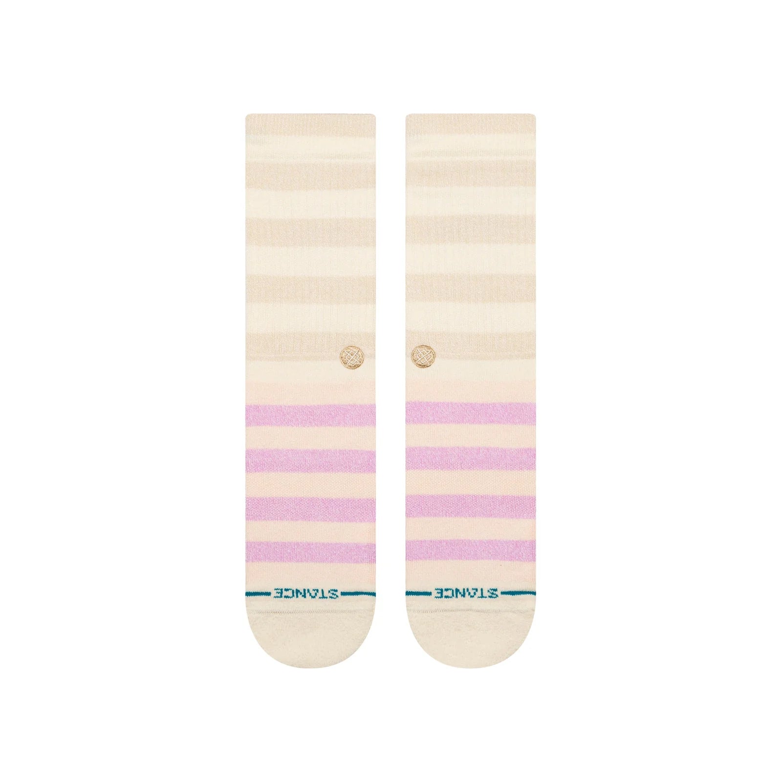 Stance Unisex Sherbert Crew Socks Oatmeal Heather