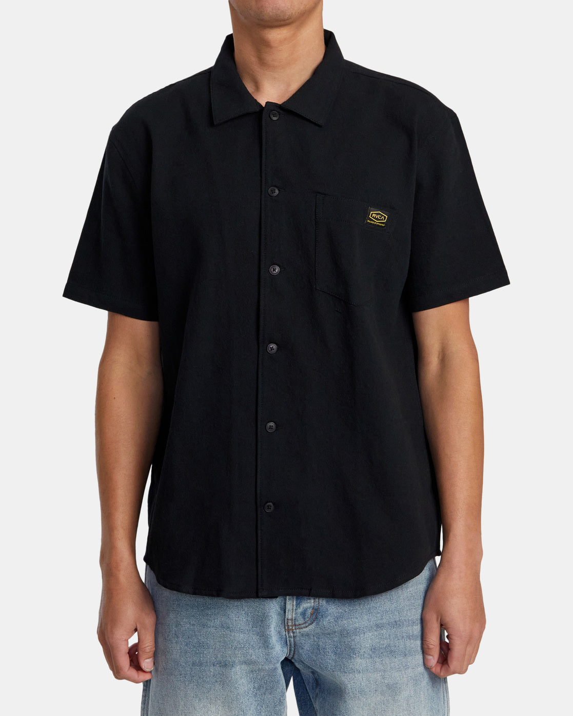 RVCA Day Shift Solid Ss Woven Shirt