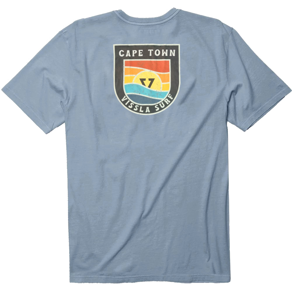 Vissla Mens Cape Town Badge Ss Tee