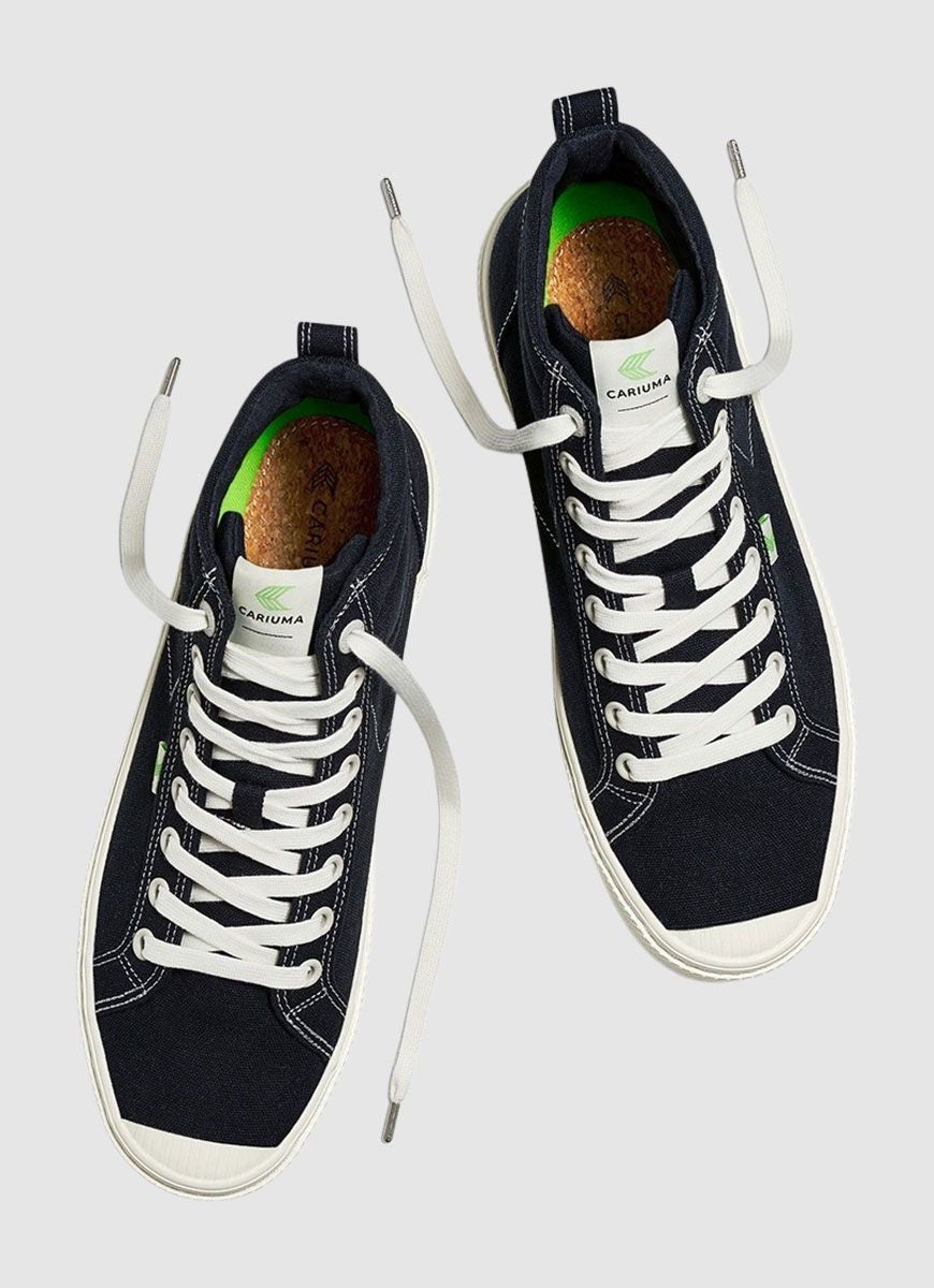 Cariuma Mens OCA High Black Canvas Sneaker