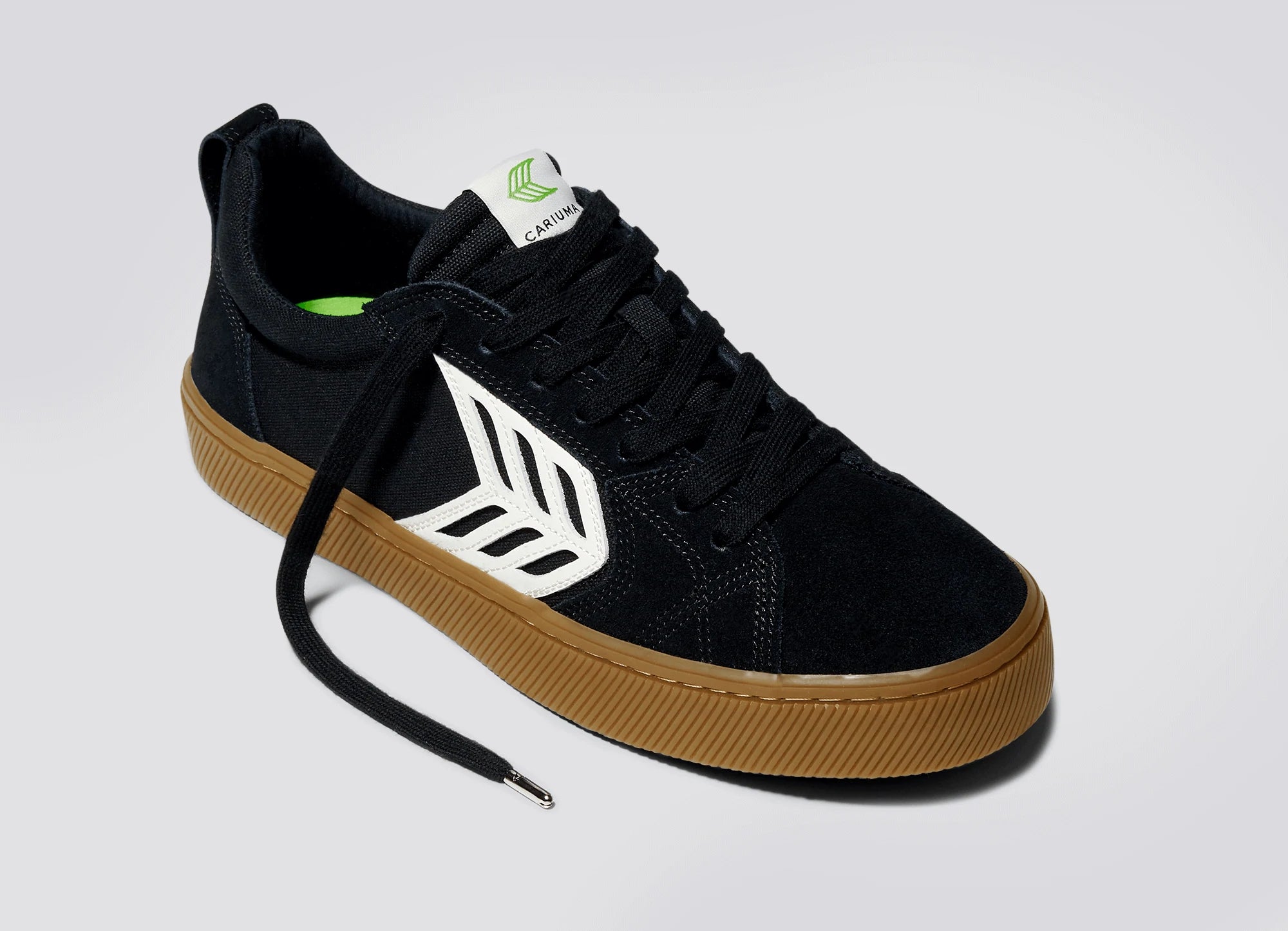 Cariuma Catiba Pro Skate Gum Black Suede Sneaker