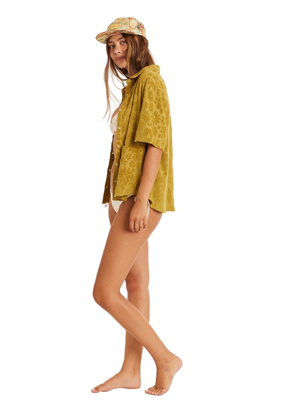 Sisstr Womens Haven Ss Knit Top Moss Olas