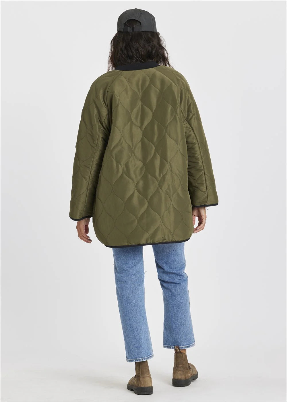Sisstr Womens Jane Reversible Jacket Dark Olive