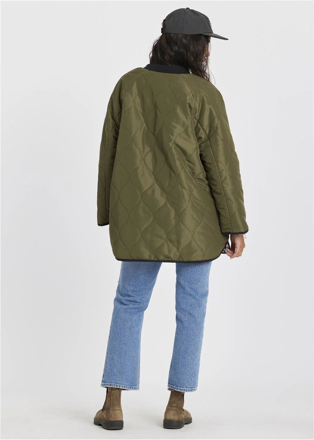 Sisstr Womens Jane Reversible Jacket Dark Olive
