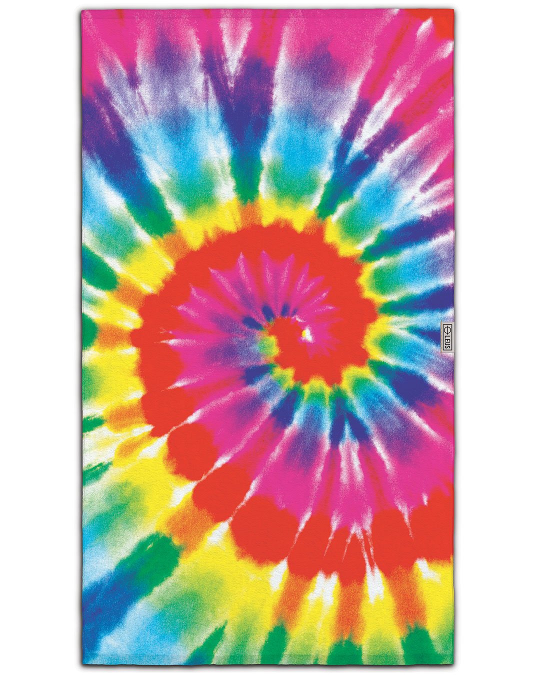 Leus Tie Dye Rainbow Beach Towel