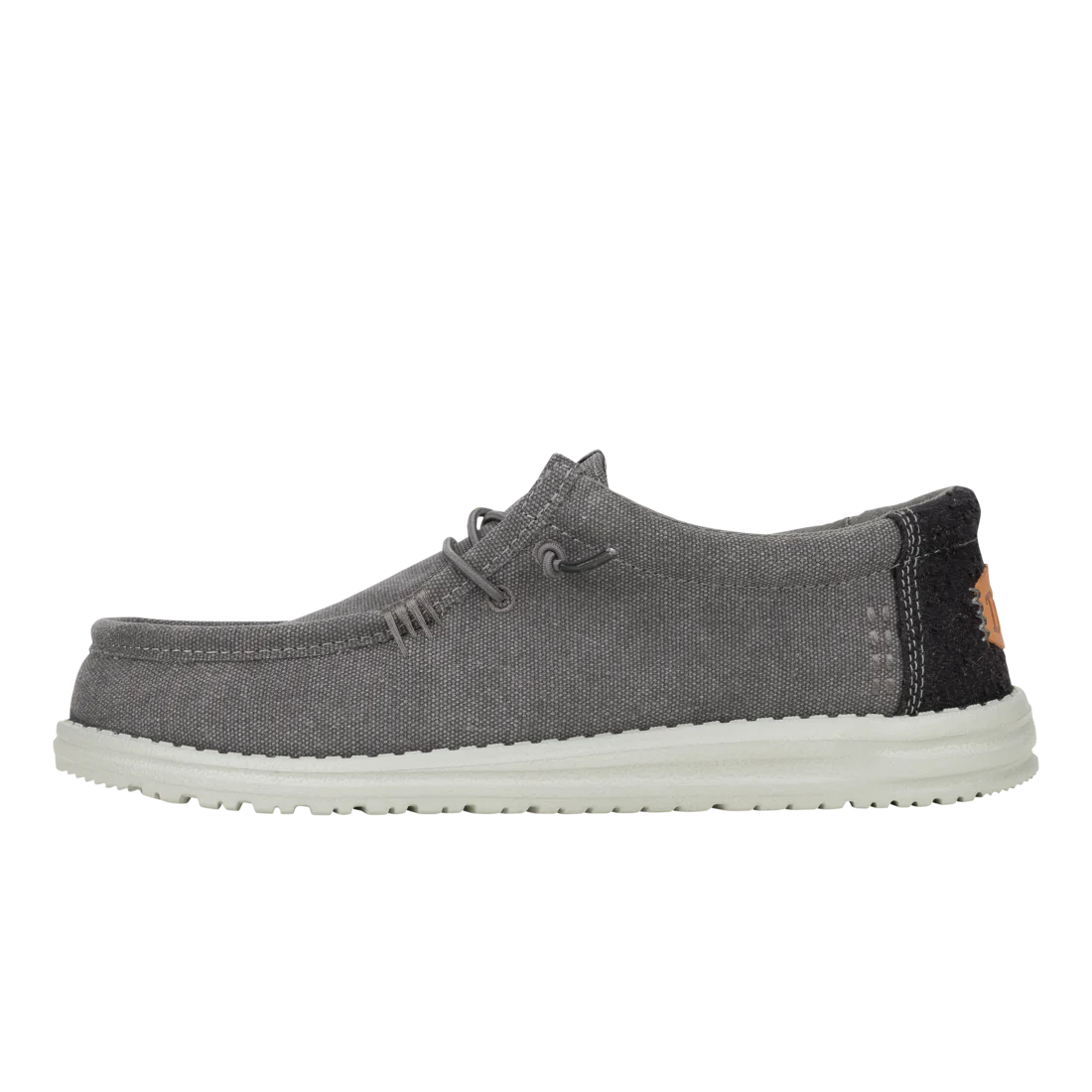 Hey Dude Mens Wally Workwear Granite Grey Black