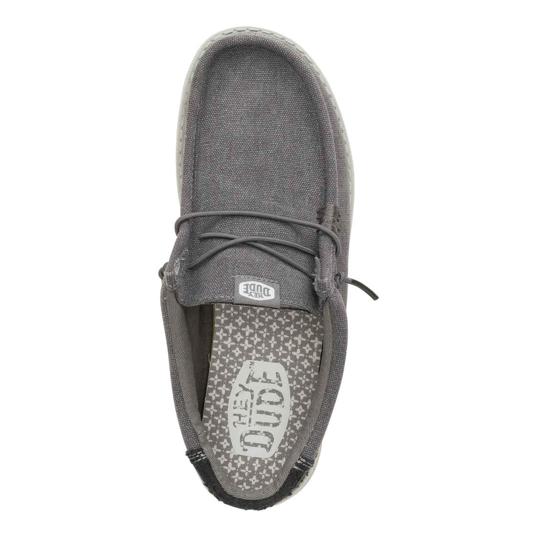 Hey Dude Mens Wally Workwear Granite Grey Black