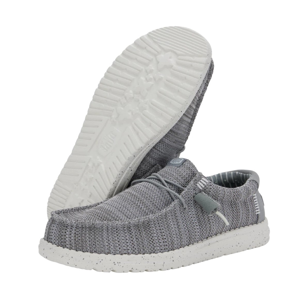 Hey Dude Unisex Wally Stretch Mesh Shoes Grey