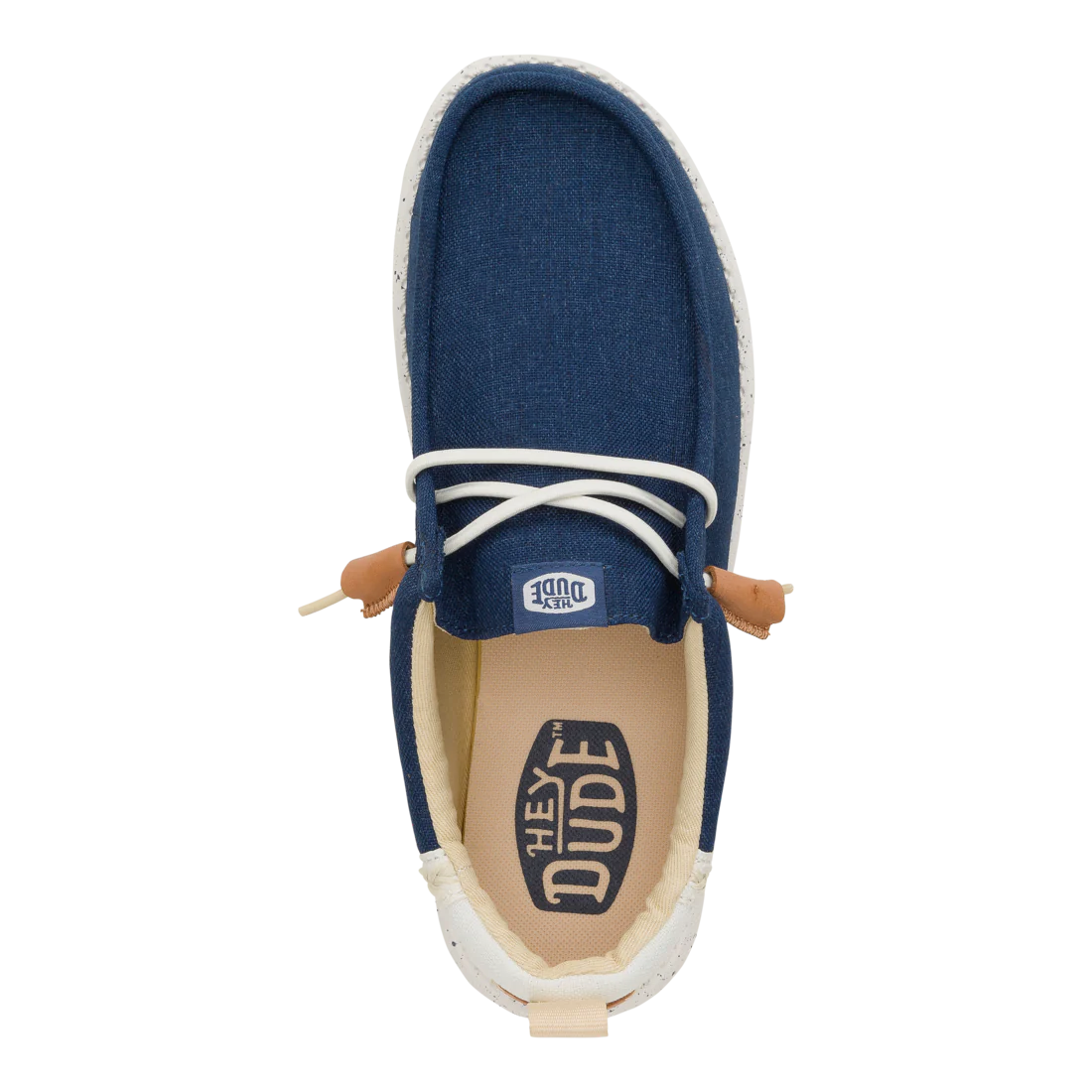 Hey Dude Mens Wally Craft Linen Blue White
