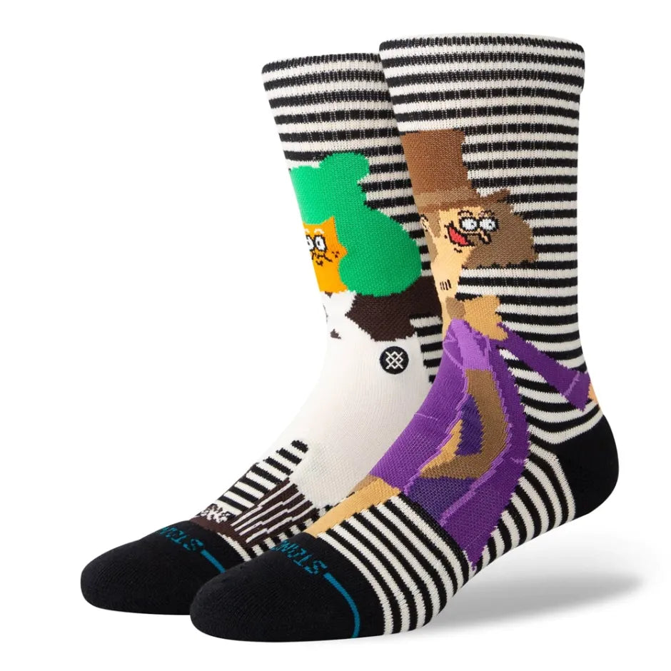 Stance Unisex Oompa Loompa Crew Black White
