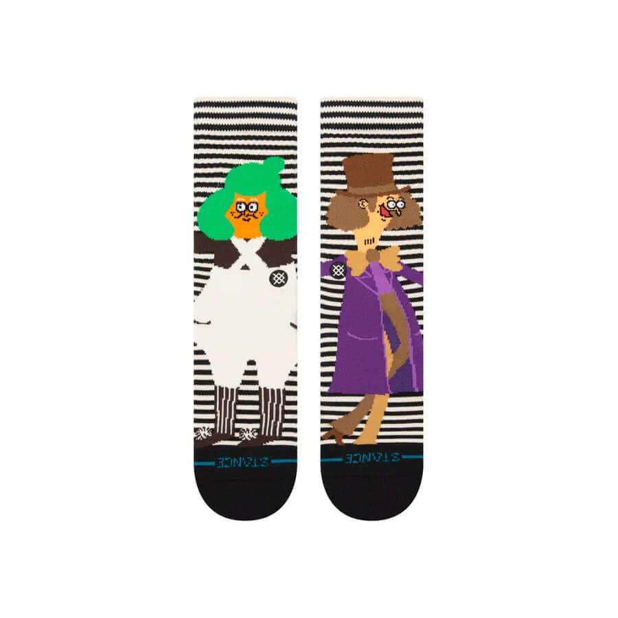 Stance Unisex Oompa Loompa Crew Black White
