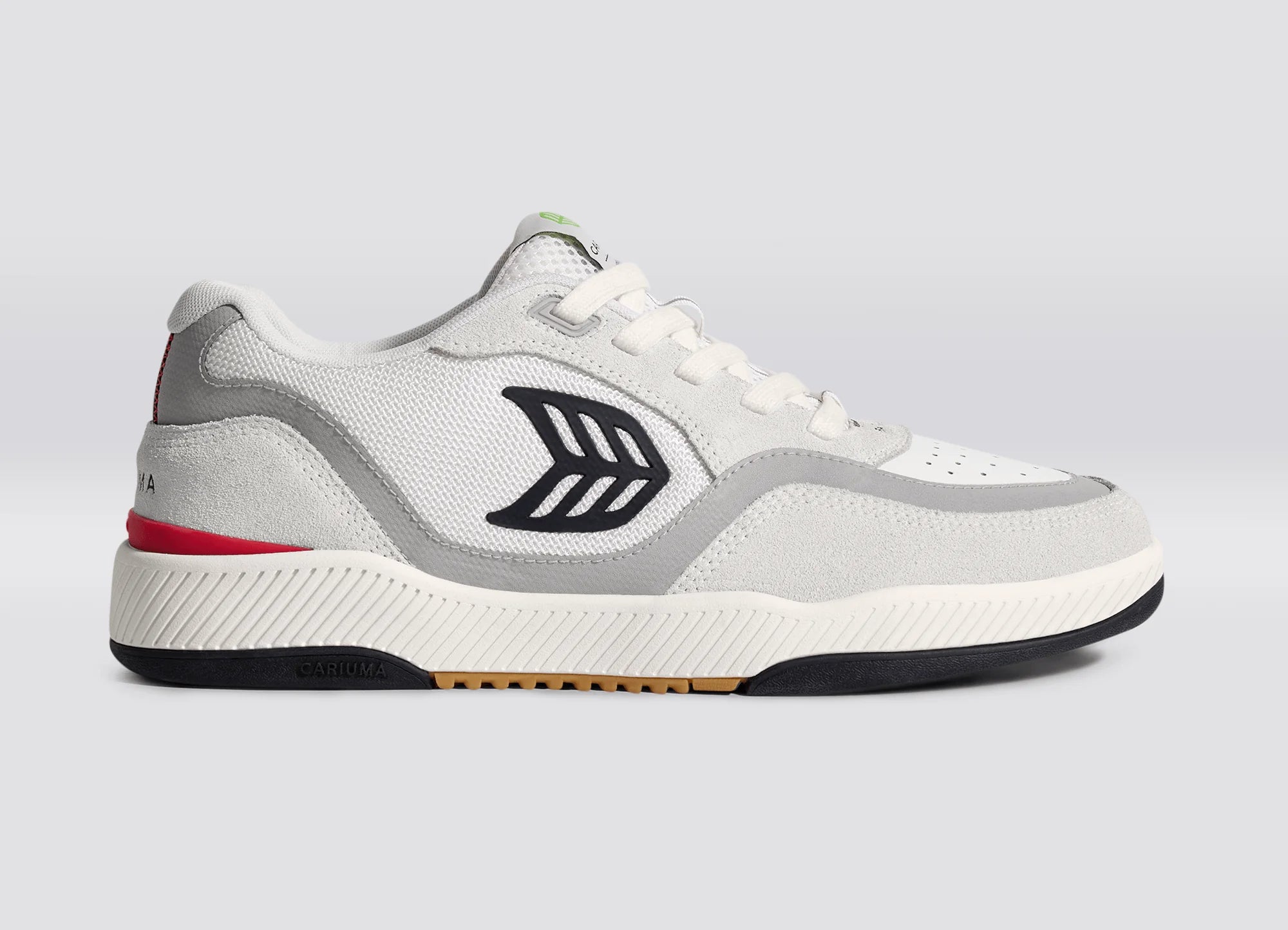 Cariuma Mens UBA Pro Smoke White Suede Sneaker