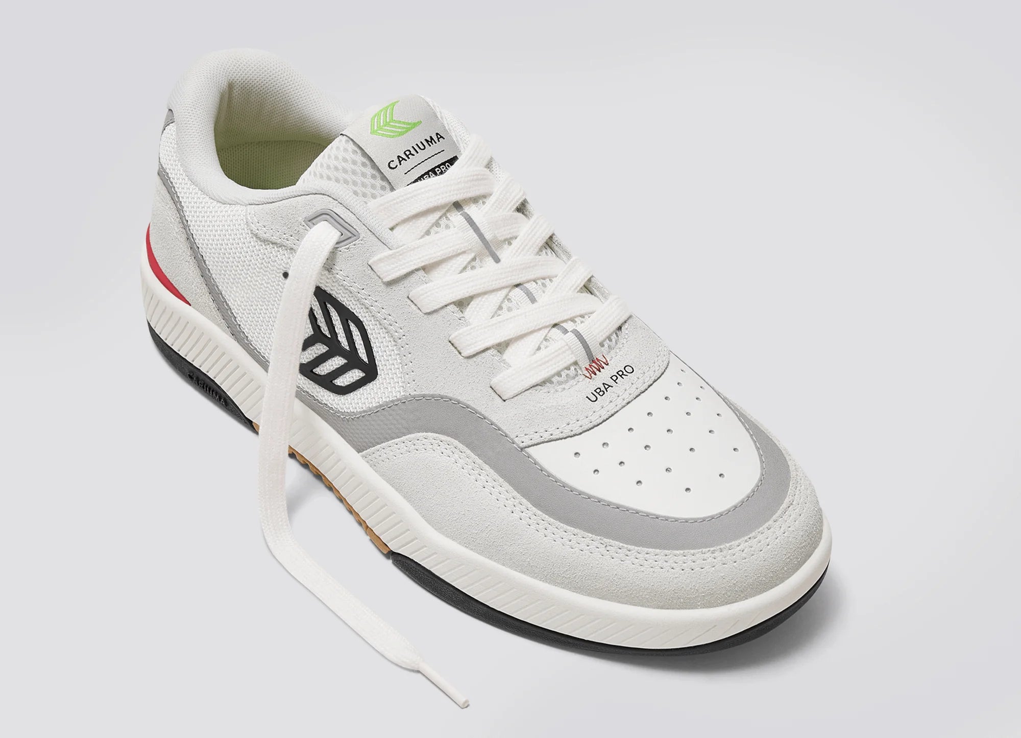 Cariuma Mens UBA Pro Smoke White Suede Sneaker