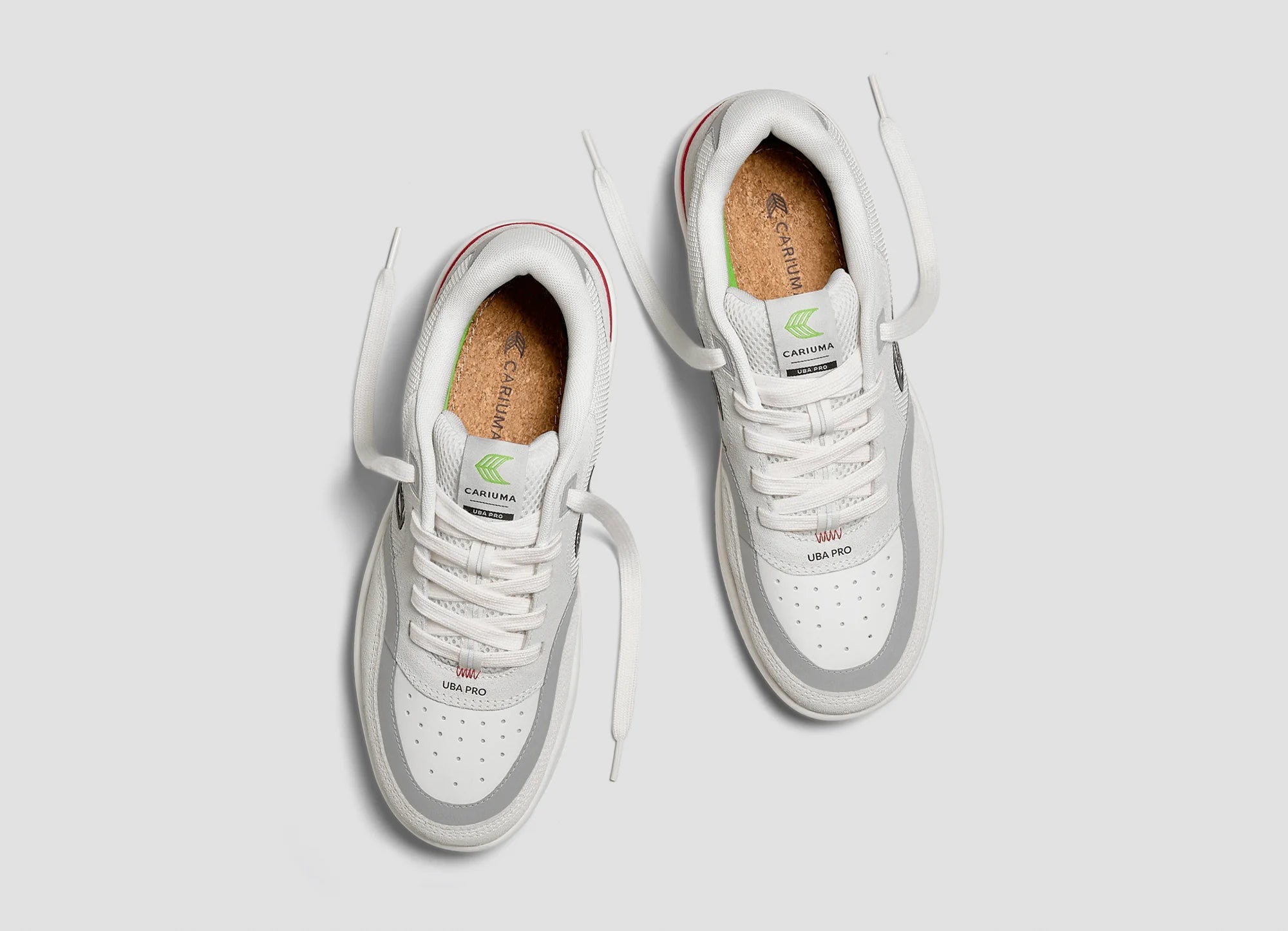 Cariuma Mens UBA Pro Smoke White Suede Sneaker