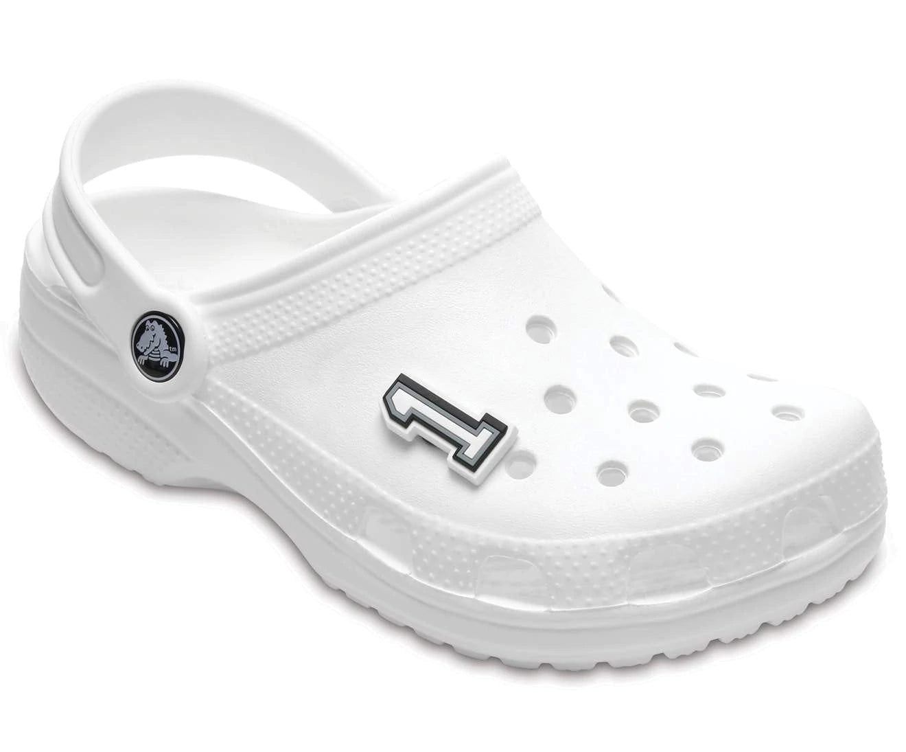 Crocs Jibbitz Black and White Number 1