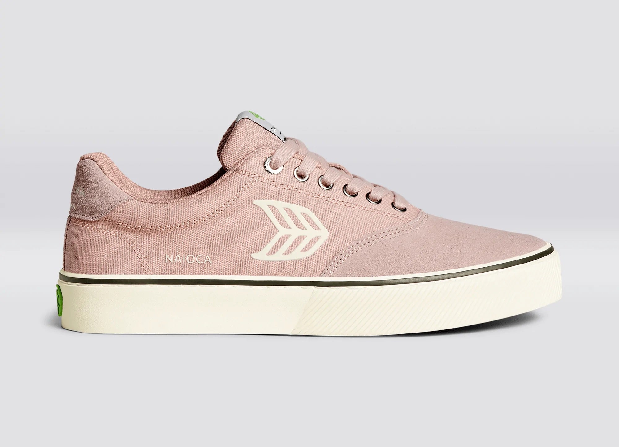 Cariuma NAIOCA Skate Rose Suede and Canvas Ivory