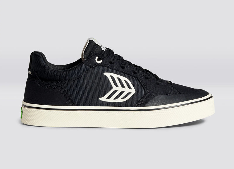 Vallely Skate Black Suede And Cordura Ivory